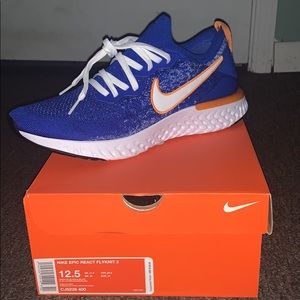 Nike Epic React Flynit 2 Blue/Orange Men’s NEW